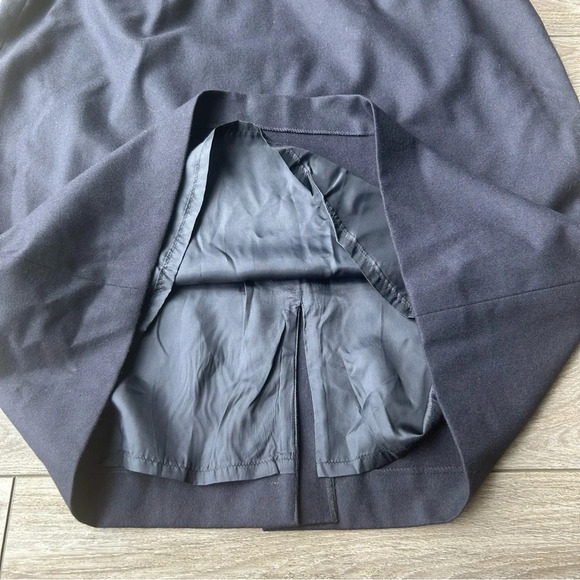 Vintage Jobis Navy Wool Cashmere Pencil Skirt - Picture 4 of 12